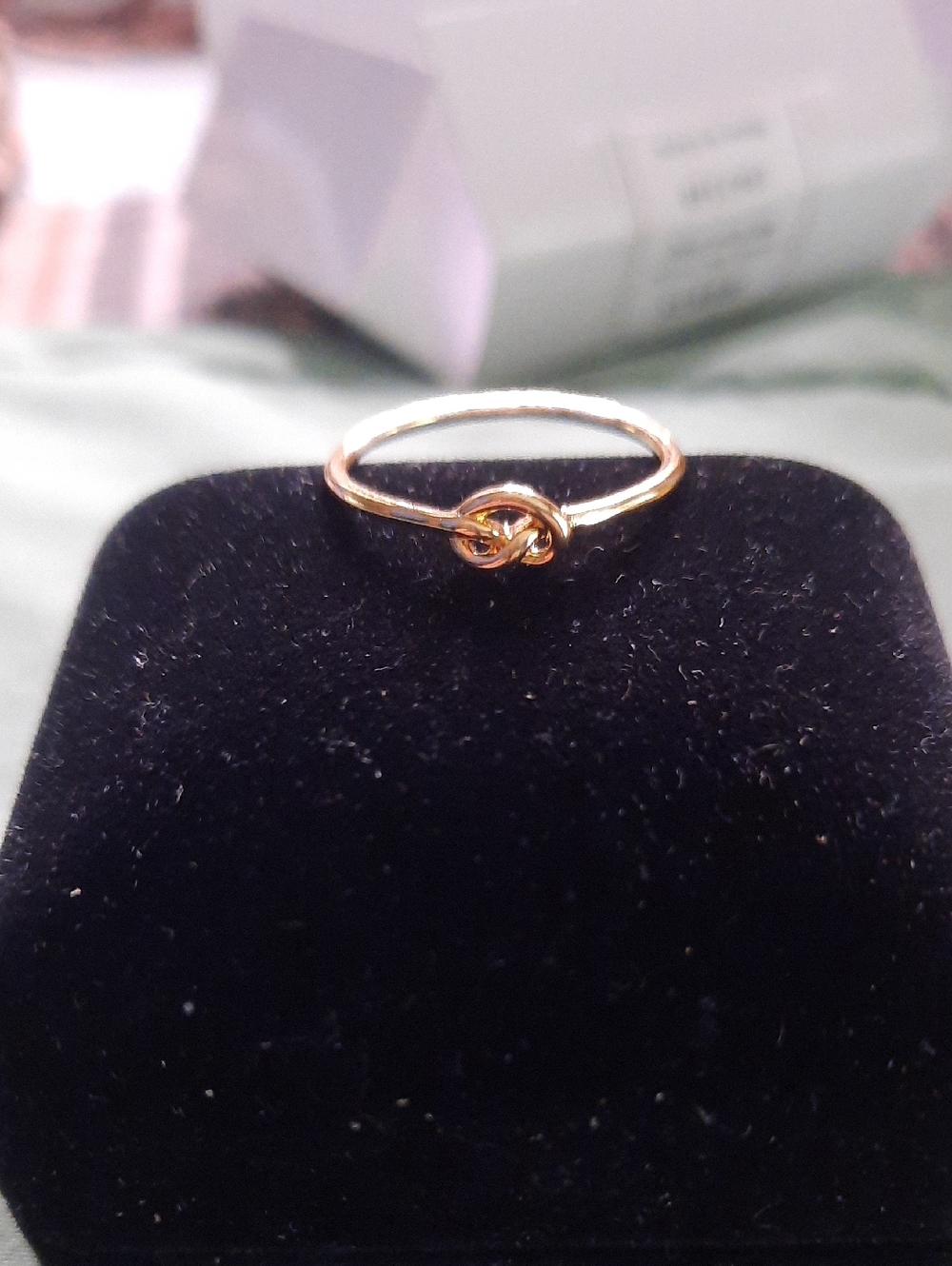 Delicate Goldtone Knot Ring - Women's Jewelry